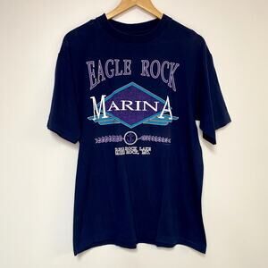 Vintage Eagle Rock Marina Shirt Lake Ozarks Missouri Vtg 90s